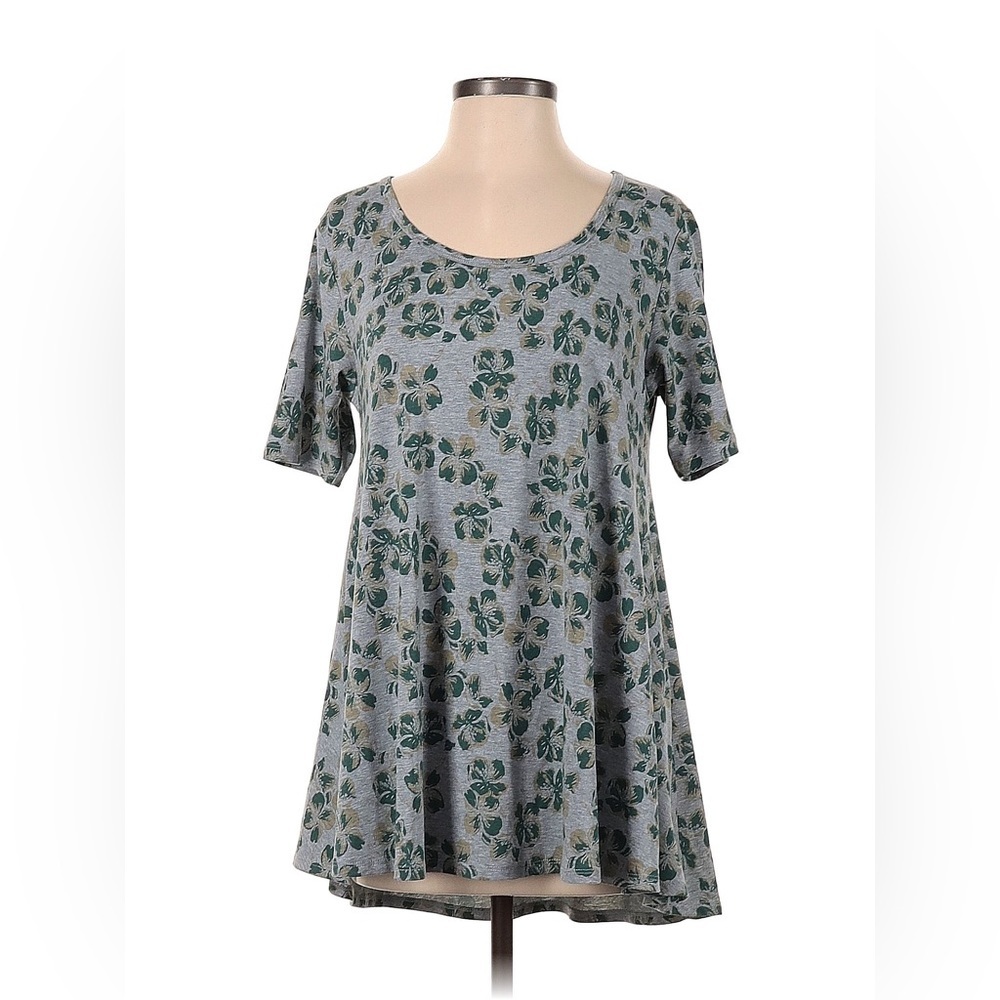 Lularoe Green and Grey Shamrock Clover Print